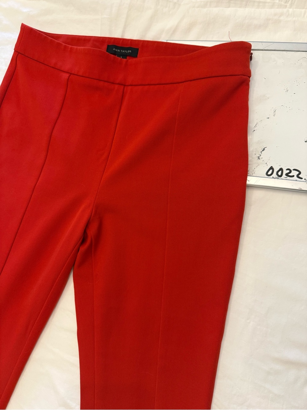 Ann Taylor Orange Tailored Ponte Pants